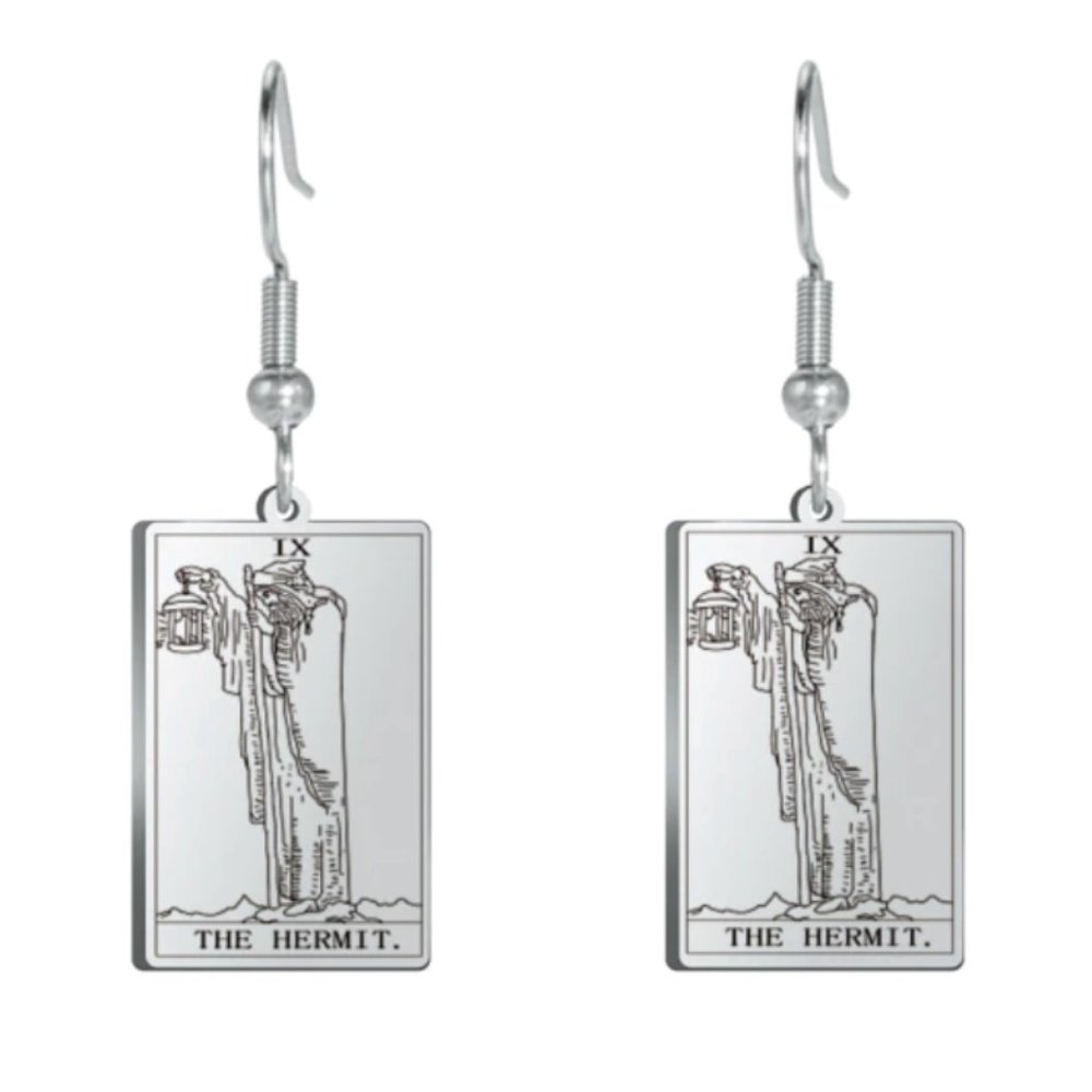 Tarot Card "The Hermit" Earings